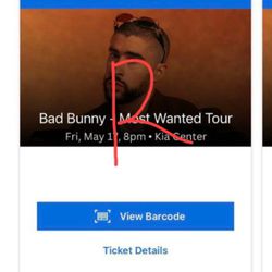 4 Tickets To Bad Bunny Is Available 
