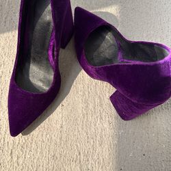 Brand Asos velvet platform shoe