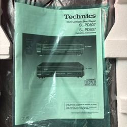Technics SL-PD607 multi-compact disk player