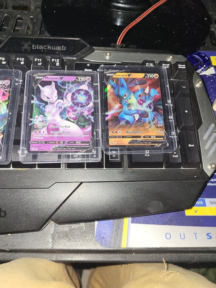4 Pokémon V Cards Kept In Sleeve