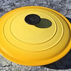 Vintage Le Creuset Enameled Cast-iron Skillet w/ Lid