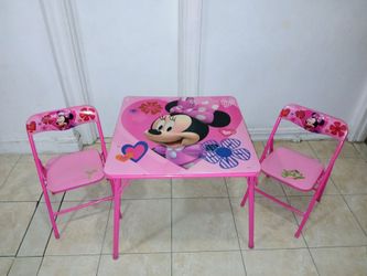 Minnie Mouse Folding Table and Chairs Set