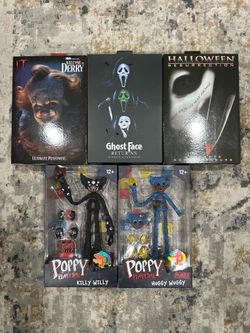 Neca Horror IT, Ghost Face, Holloween & Poppy