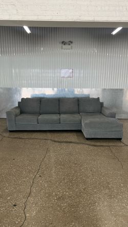 Gray Fabric Sectional Couch (Delivery Available)