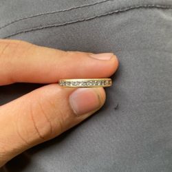 Gold Ring For Sale ASAP With 12 Diamonds 14k Gold 