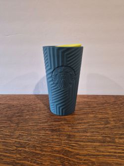 Starbucks Geometric Blue Ceramic Tumbler (12 oz)