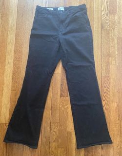 Black Hi Rise Boot Cut Jeans