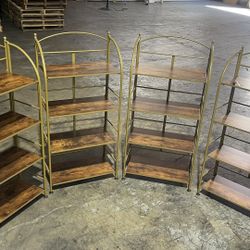 4-Tier Folding Shelves