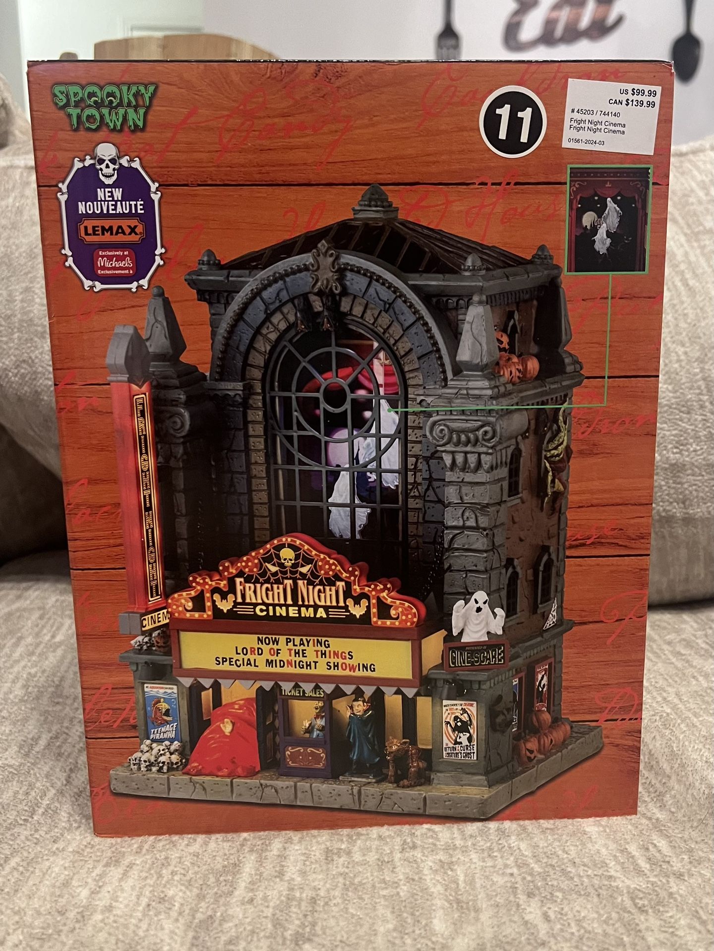 New!! Lemax Spooky Town Fright Night Cinema