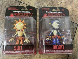 FNaF Action Figures: Sun and Moon - Five Nights at Freddy’s Security Breach Funko Toys - Brand New