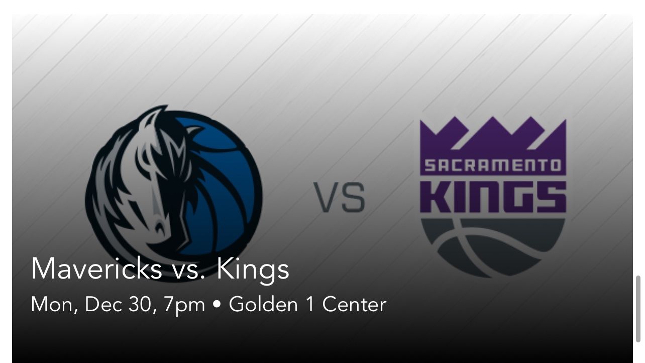 Kings vs Mavericks (12/30) 3 total