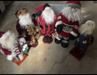 Vintage Christmas Decor 5 Piece Set 