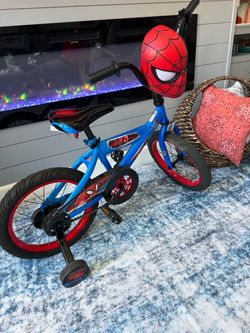 Like new Huffy Spider-Man 16 inch kids bike with training wheels- NW Las Vegas