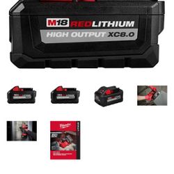 Mileaukie Batteries Xc 8.0 (×3) Xc6.0(×1)