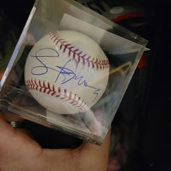 Signed Lance Armstrong Baseball