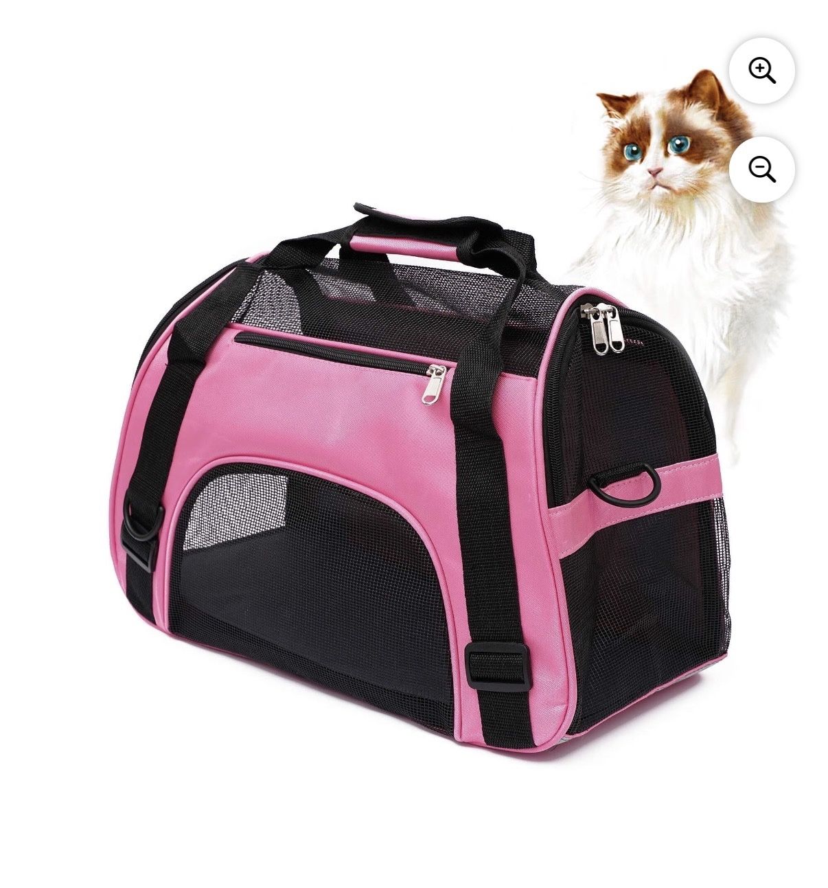 Fabric Cat Carrier - Pink