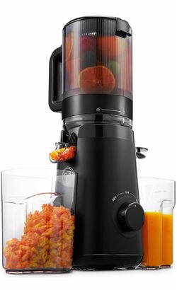 TUUMIIST Juicer Machines, Cold Press Juicer with 5.8" Extra Large Feed Chute Fit Whole Fruits & Vegetables Easy to Clean, High Juice Yield, BPA Free (
