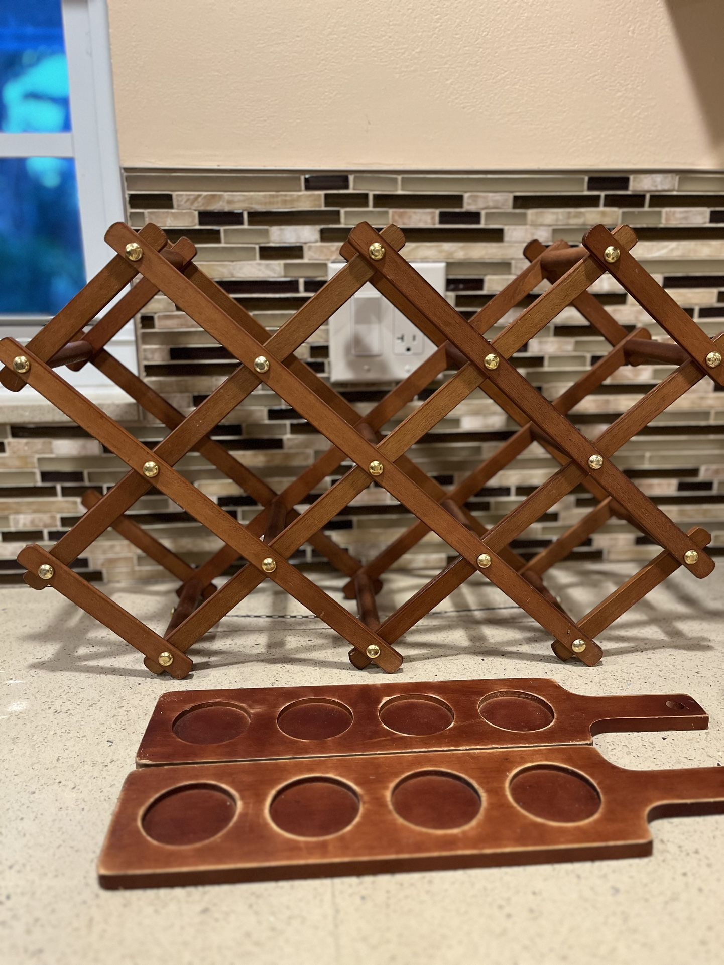 Wine Rack With Flight holders