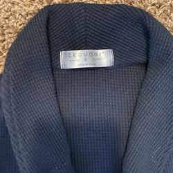 Spa Womens Bath Robe Navy Blue 