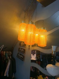 1960’s Ramond Hanging Amber Lights