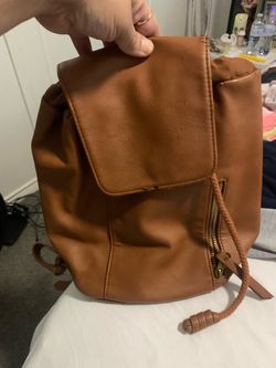 Small brown backpack