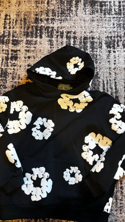 Black New Denim Tear Hoodie Size S