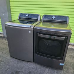 Topload Lg Washer And Dryer Set Stainless Steel 
