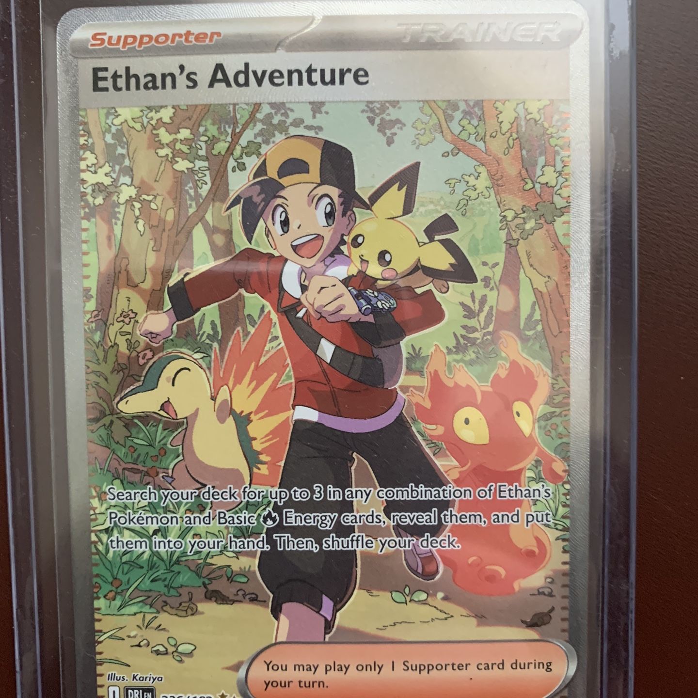 ethan's adventure pokemon card TCG #236 SIR Destined Rivals for Sale in Lacey, WA Search your deck for up to 3 in any combination of Ethans Pokemon and Basic [Fire] Energy Destined Rivals has delivered! I