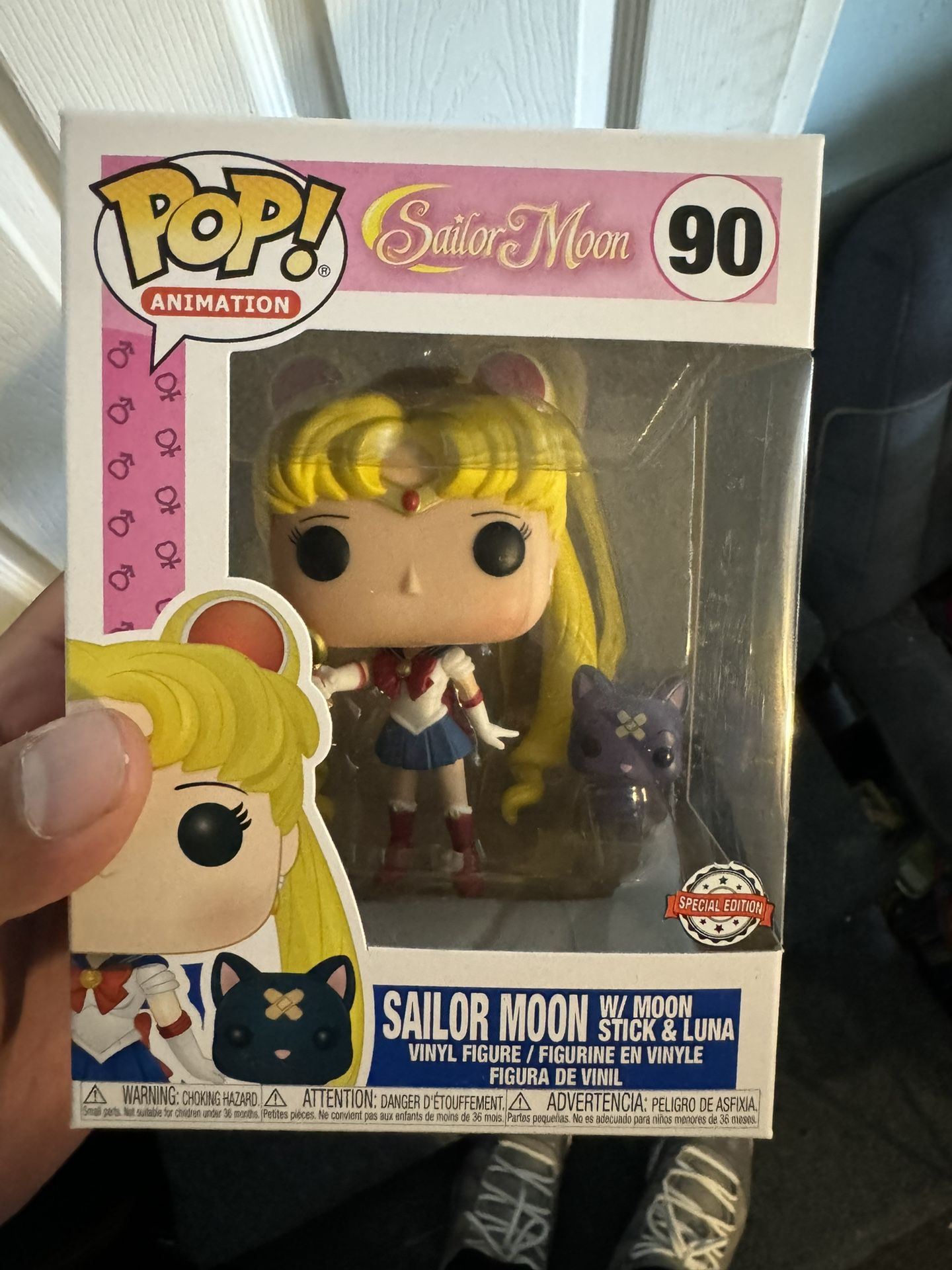 Sailor Moon W/ Moon Stick And Luna Funko POP #90