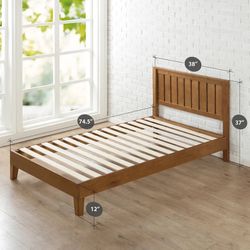 Morgan Hill Platform Bed Frame Size Twin
