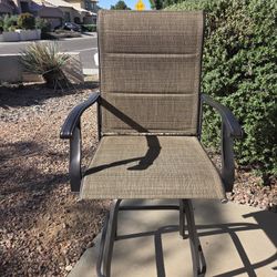 2 set outdoor rotating mesh barstool