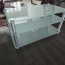 Glass And Steel Audiophile Component Stand