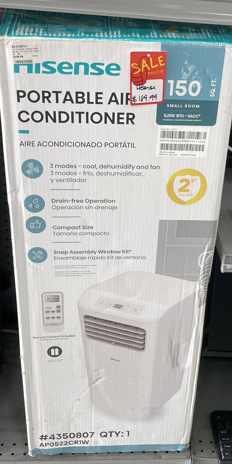 Hisense Portable Air Conditioner