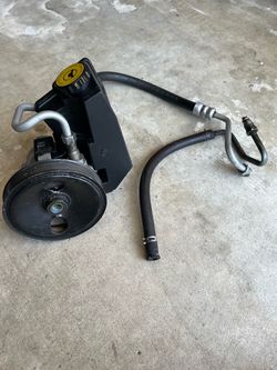 Power Steering Pump with Reservoir and Hoses