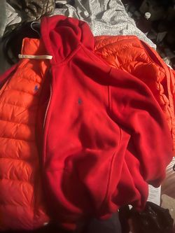 Mostly polo  and a red long sleeve