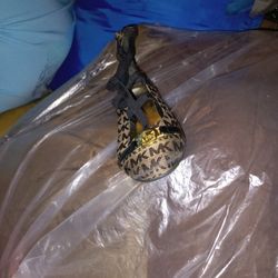 MICHAEL KORS Ballet Flats Size 2 Toddler Girls Black/Tan