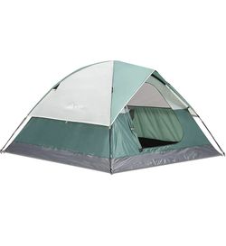 *NEW* SEMOO Dome Tent Water Resistant Lightweight for Backpacking Green 3-Person
