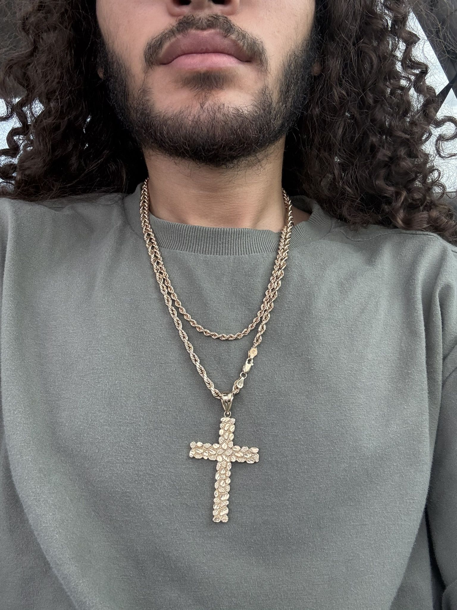 Gold Chains And Pendant