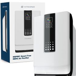 HATHASPACE Smart Air Purifiers for Home, Large Room - HSP001 - True HEPA Air Purifier & Filter for Allergens, Pets, Smoke, Removes 99.9% of Dust, Pet 