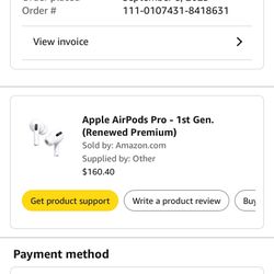 Apple Air Pod Pros Gen 1 