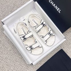 Chanel Sandals White Size 6