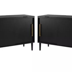2 Piece Solid Wood Media Console 