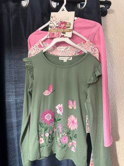 Btween Girls 3-Pack Long Sleeve Tops Size 12