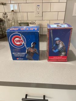 Chicago Cubs Ernie Banks / Billy Williams Commemorative Statues Ball park giveaways back in 2014 -2015. Not Bobbleheads Excellent Condition with
