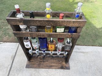 Liquor Dispenser 6 Bottles Farmhouse Style