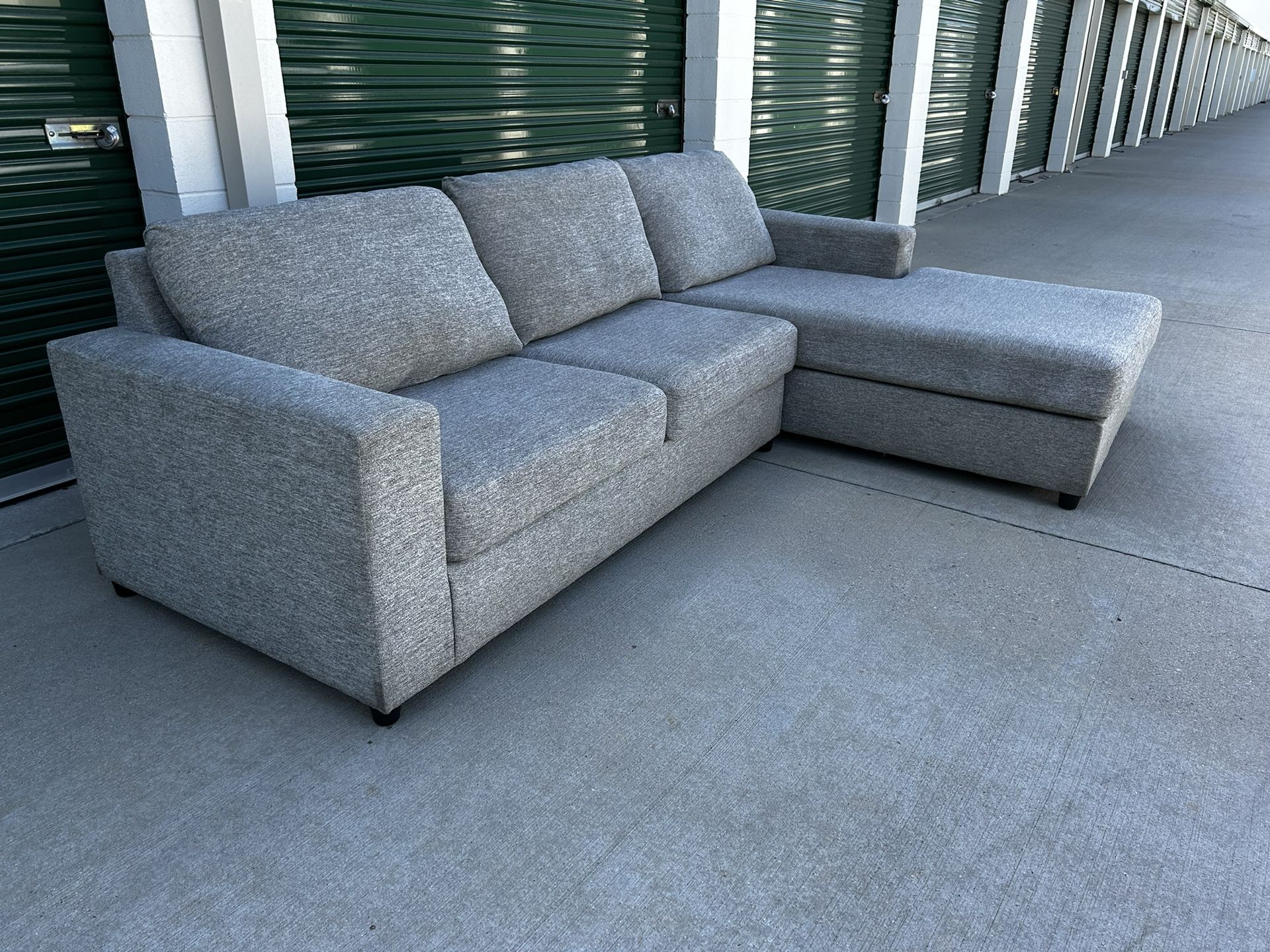 FREE DELIVERY | Grey L Sectional Sofa