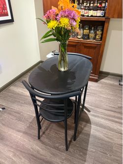 Dining table and chairs