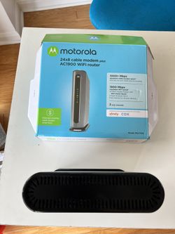 Motorola 24x8 cable Modem + WiFi 5 Router, Up To 860 mbps Speed | Mg 7700