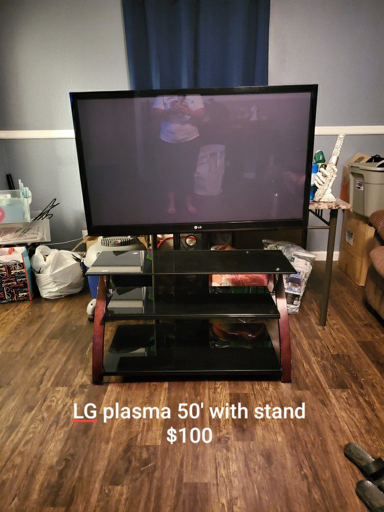 LG Plasma tv with stand