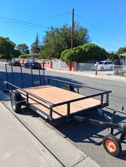 Karavan Utility Trailer with Wood Deck